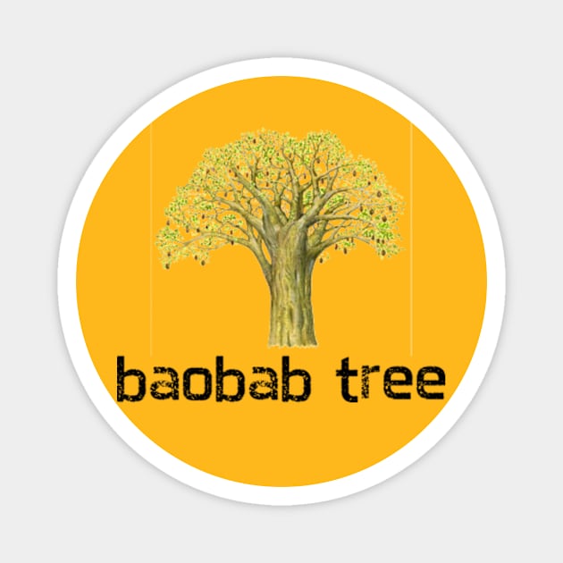 Baobab tree Magnet by Dog and cat lover